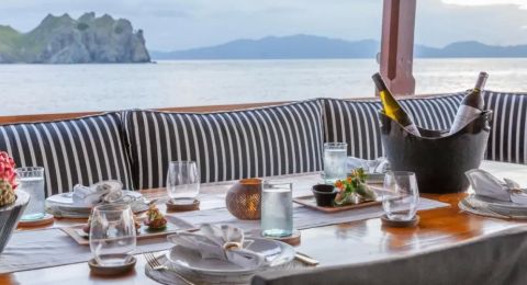 Experience Luxury Yacht Fine Dining Cruise with Gourmet Meals and Elegant Ambiance